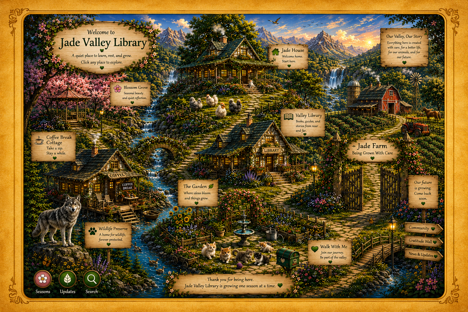 Illustrated Jade Valley map