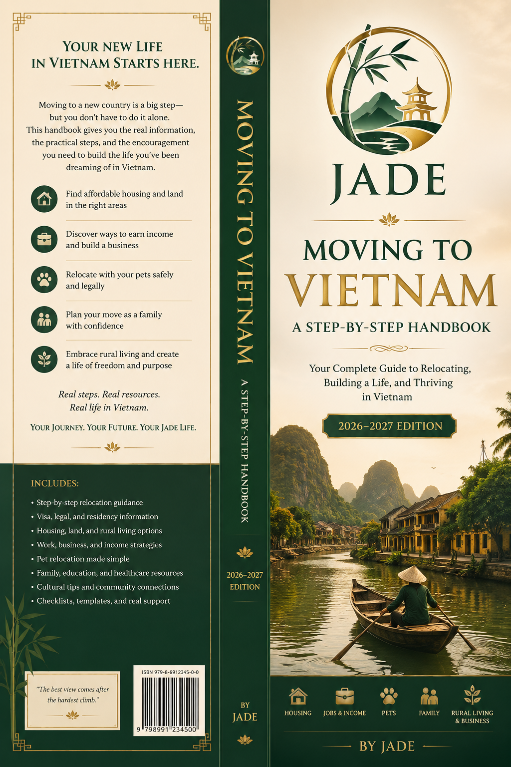 Moving to Vietnam book cover by Jade